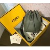Fendi Small Mon Tresor Bucket Bag In Green Calfskin 774