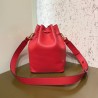 Fendi Small Mon Tresor Bucket Bag In Red Calfskin 846