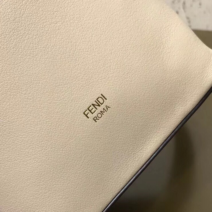 Fendi Small Mon Tresor Bucket Bag In White Calfskin 661