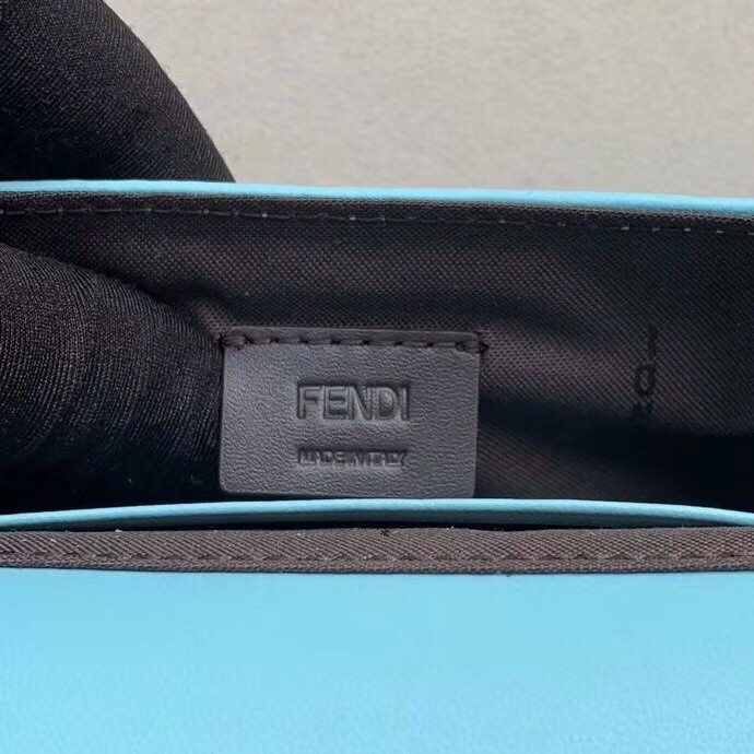 Fendi Pale Blue FF Motif Mini Baguette Bag 101