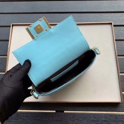 Fendi Pale Blue FF Motif Mini Baguette Bag 101