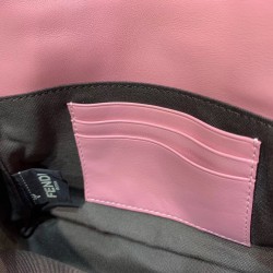 Fendi Pink FF Motif Mini Baguette Bag 125