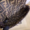 Fendi Mini Baguette Bag In FF Fabric With Black Trim 446