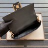 Fendi Black FF Motif Medium Baguette Bag 397