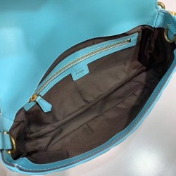 Fendi Pale Blue FF Motif Medium Baguette Bag 425