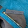 Fendi Medium Baguette Bag In Blue Suede Leather 750