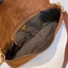 Fendi Medium Baguette Bag In Brown Suede Leather 816