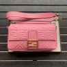 Fendi Pink FF Motif Large Baguette Bag 970