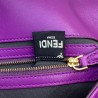 Fendi Purple FF Motif Large Baguette Bag 005