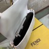 Fendi White FF Motif Large Baguette Bag 040