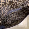 Fendi Baguette Large Bag In FF Fabric With Black Trim 744