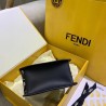 Fendi Black Small Kan I F Bag In Transparent PU 524