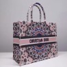 Dior Book Tote Bag In Pink KaleiDiorscopic Canvas 501