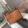 Fendi Small Runaway Bag In Camarel Calfskin Leather 621