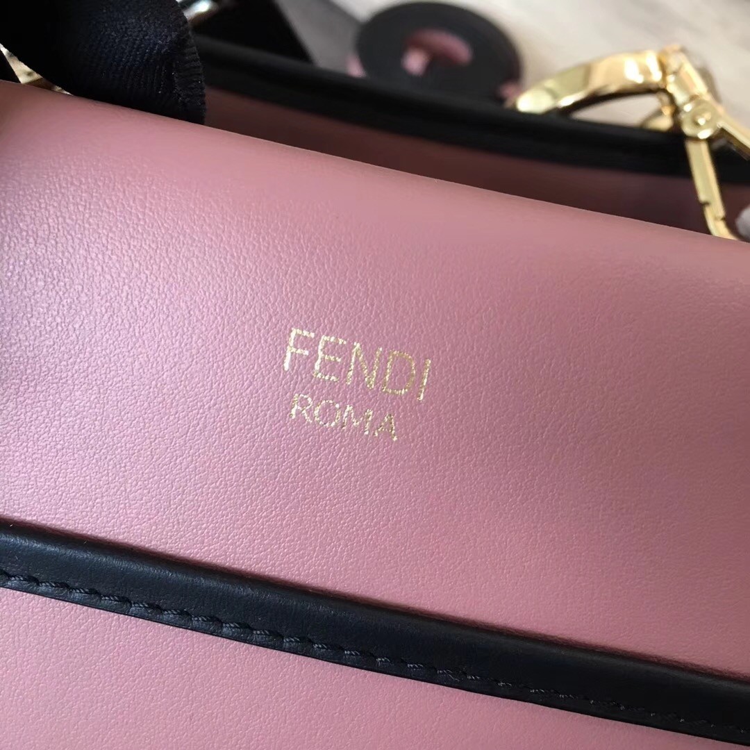 Fendi Small Runaway Bag In Pink Calfskin Leather 231