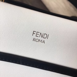 Fendi Small Runaway Bag In White Calfskin Leather 308