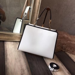 Fendi Small Runaway Bag In White Calfskin Leather 308