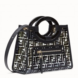 Fendi Black Small PU Runaway Shopper Bag 495