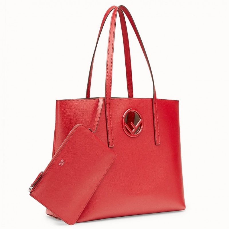 Fendi Cherry Kan I F Logo Shopper Bag 707