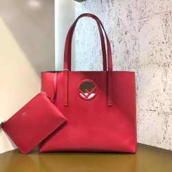 Fendi Cherry Kan I F Logo Shopper Bag 707