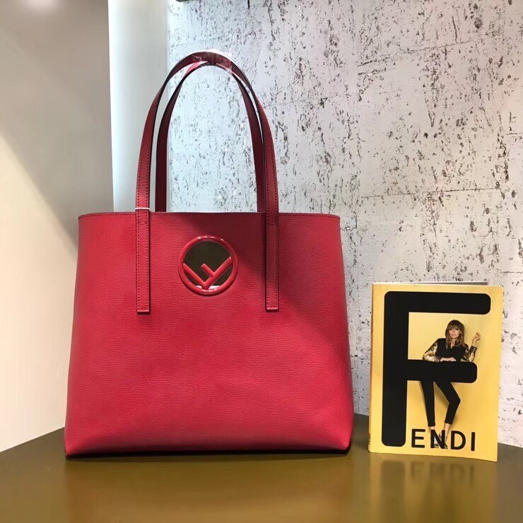 Fendi Cherry Kan I F Logo Shopper Bag 707