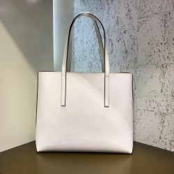 Fendi White Leather Logo Shopper Bag 936