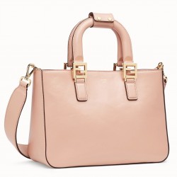 Fendi FF Tote Small Bag In Pink Calfskin 769