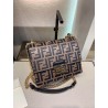 Fendi Small Kan U Bag In Calfskin Embossed With FF 550