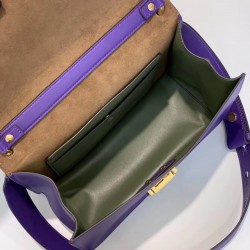 Fendi Kan U Bag In Purple Calfskin 532
