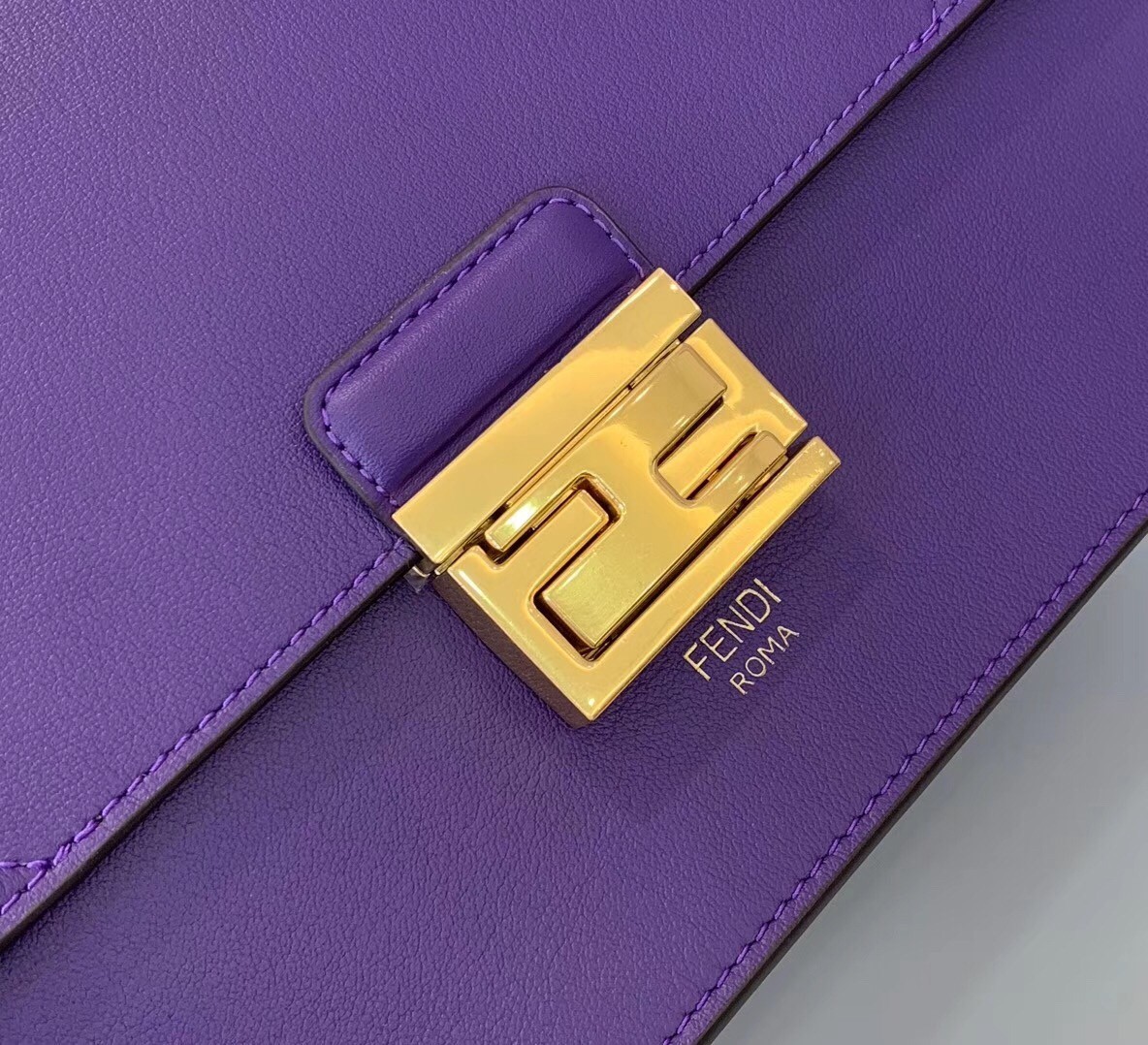 Fendi Kan U Bag In Purple Calfskin 532