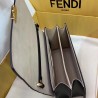 Fendi Kan U FF Flap Bag In Brick Red Calfskin 028