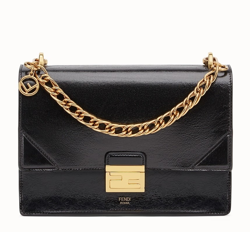 Fendi Kan U Bag In Black Glossy Lambskin 051