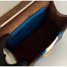 Fendi Kan U Shoulder Bag In Multicolor Leather and Suede 093