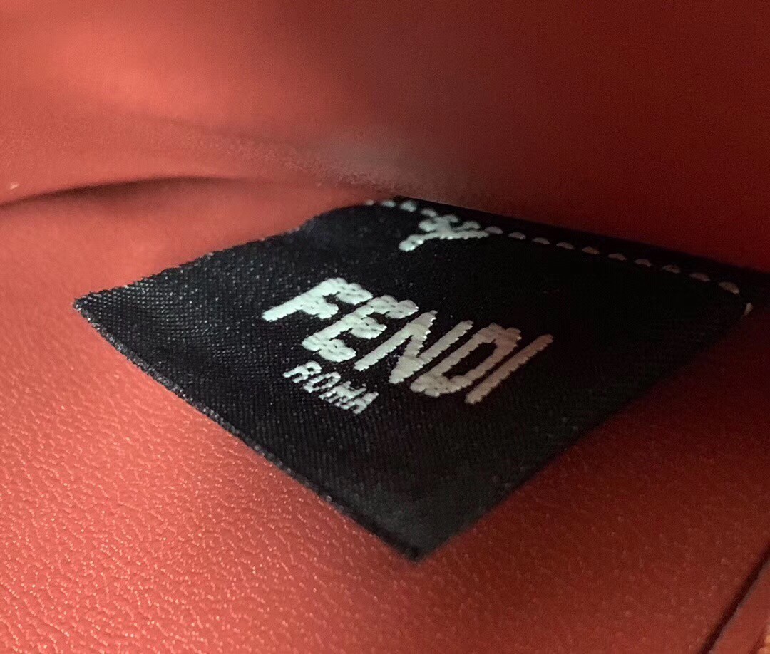 Fendi Kan U Bag In White Perforated Calf Leather 108