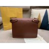 Fendi Large Kan U Bag In Brick Red Calfskin 542