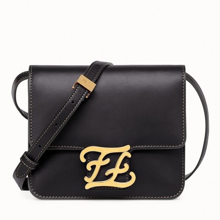 Fendi Karligraphy Bag In Black Calfskin Leather 187