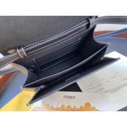 Fendi Karligraphy Bag In Black Calfskin Leather 187