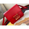 Fendi Karligraphy Bag In Red Calfskin Leather 596