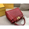 Fendi Peekaboo XS Bag With Star Studs In Red Nappa Leather  928