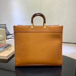 Fendi Sunshine Shopper Bag In Brown Calfskin 967