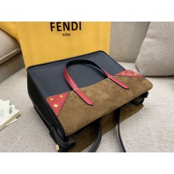 Fendi Regular Flip Tote Bag In Black Calfskin 037