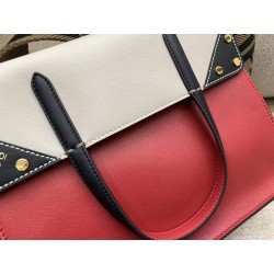 Fendi Regular Flip Tote Bag In Red Calfskin 066