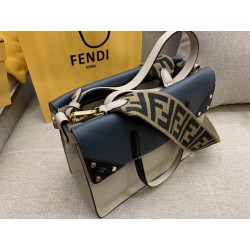 Fendi Large Flip Tote Bag In Beige Calfskin 093