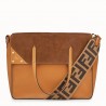 Fendi Large Flip Tote Bag In Brown Calfskin 118