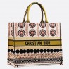 Dior Book Tote Bag In Multicolored Geometric Canvas 067