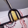 Dior Book Tote Bag In Multicolored Geometric Canvas 067