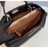 Fendi Selleria Peekaboo Medium Bag In Black Roman Leather 562