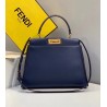 Fendi Peekaboo Pocket Medium Bag In Blue Calfskin 650