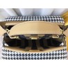 Fendi Beige Peekaboo Medium Bag With Pequin Motif 214