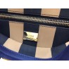 Fendi Blue Peekaboo Medium Bag With Pequin Motif 280